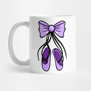 Purple Ballerina Ballet Dance Shoes Mug